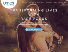 Tablet Screenshot of lumos-pharma.com